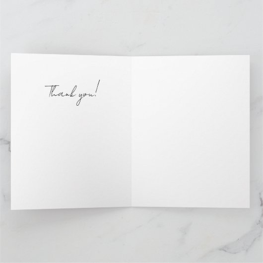 Purple flowers and grey stripes dankeskarte (Innenseite)