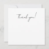 Purple flowers and light blue stripes dankeskarte (Rückseite)