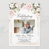 Purple Flowers Beerdigungsorden Programm (Vorderseite)