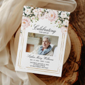 Purple Flowers Beerdigungsorden Programm