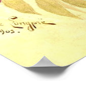 Purple Flowers & Bees Paul de Longpre Poster (Ecke)