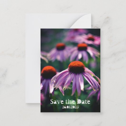 Purple Flowers bei RHS Wisley Save the Date Mitteilungskarte (Vorderseite)