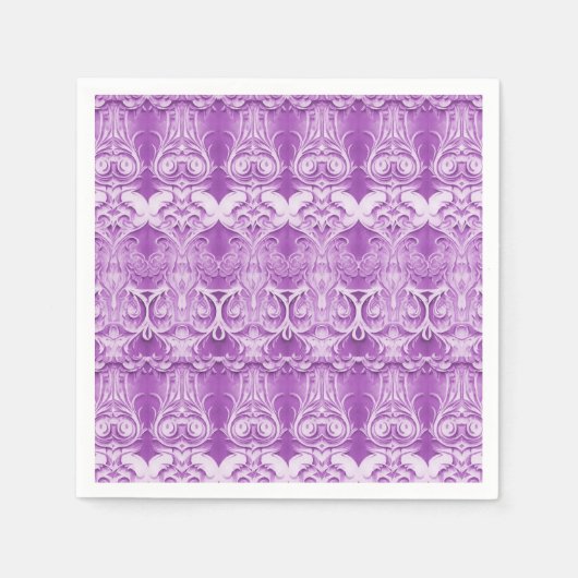 Purple Flowers Blühte Napkins Serviette (Vorderseite)