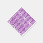 Purple Flowers Blühte Napkins Serviette (Ecke)