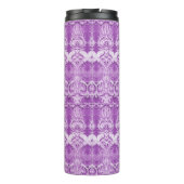 Purple Flowers Blühte Thermal Tumbler Thermosbecher (Rückseite)