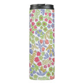 Purple Flowers Boho 3D Inflated Mama Thermosbecher (Rückseite)