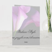 Purple Flowers Card Karte (Rückseite)