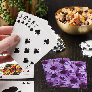 Purple Flowers Classic Playing Cards Spielkarten