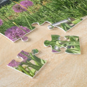 Purple Flowers Columbus Circle NYC New York City Puzzle (Seite)