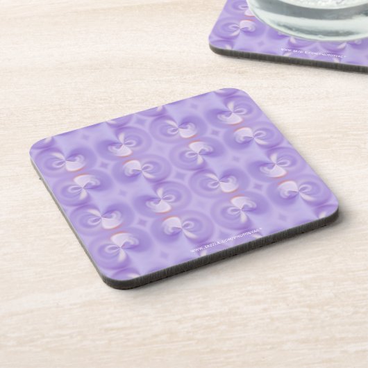 Purple Flowers Cork Untersetzer (Linke Seite)