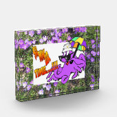 Purple Flowers Crocus Foto Block (Links)