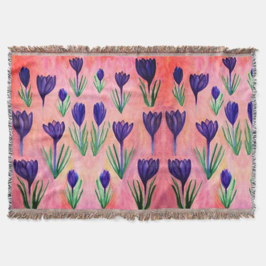 Purple Flowers Decke (Vorderseite)