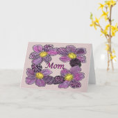 Purple Flowers der Mutter Karte (Gelbe Blume)