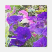 Purple Flowers Foto Magnet (Vorne)