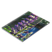 Purple Flowers Foto Notebook Notizblock (Linke Seite)