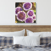 Purple Flowers Foto Single Leinwanddruck (Insitu (Schlafzimmer))