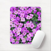 Purple Flowers Garden Mousepad (Mit Mouse)