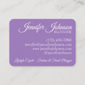 Purple Flowers Garden Nature Bee Bumblebee Foto Visitenkarte (Rückseite)