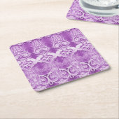 Purple Flowers Geblüht Paper Untersetzer (angewinkelt)