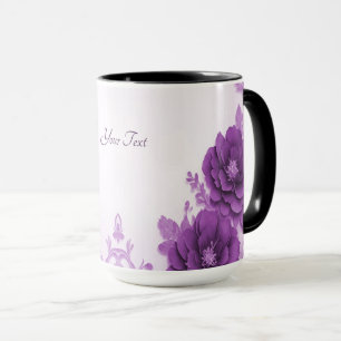 Purple Flowers Geblüht Tasse