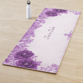 Purple Flowers Geblüht Yoga Mat Yogamatte