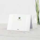 Purple Flowers Geburtstagskarte Karte (Rückseite)