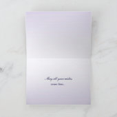 Purple Flowers Geburtstagskarte Karte (Innenseite)