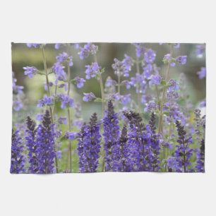 Purple Flowers Geschirrtuch