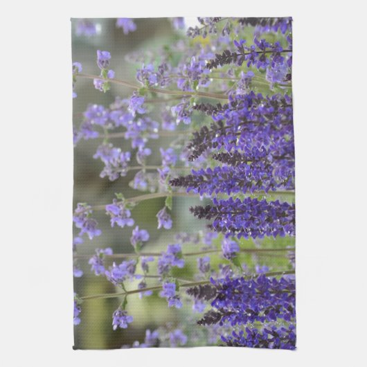 Purple Flowers Geschirrtuch (Vertikal)