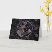 Purple Flowers Goddess Karte (Gelbe Blume)