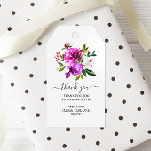 Purple Flowers & Greenery Brautparty Geschenktaste Geschenkanhänger