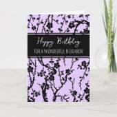 Purple Flowers Karte (Vorderseite)