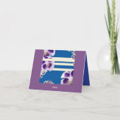 Purple Flowers Karte (Rückseite)