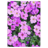 Purple Flowers Klemmbrett (Rückseite)