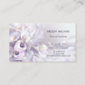 Purple Flowers Luxury Visitenkarte (Rückseite)