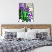Purple Flowers - Martha's Vineyard Leinwanddruck (Insitu (Schlafzimmer))