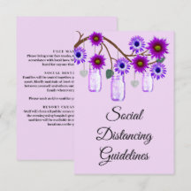 Purple Flowers Mason Jar Sicherheitsmaßnahmen