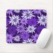 Purple Flowers Mousepad (Mit Mouse)