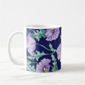 Purple Flowers Muster Kaffeetasse (Links)