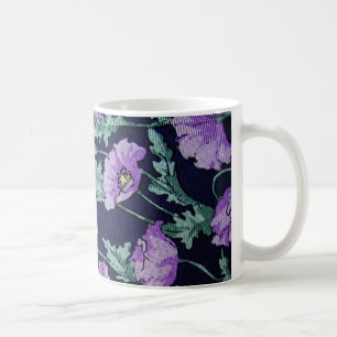 Purple Flowers Muster Kaffeetasse