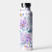Purple Flowers Muster Trinkflasche (Rechts)