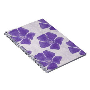 Purple Flowers Notebook Notizblock