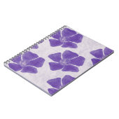 Purple Flowers Notebook Notizblock (Linke Seite)