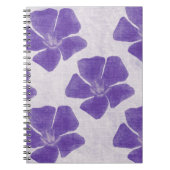 Purple Flowers Notebook Notizblock (Vorderseite)