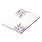 Purple Flowers Notepad Notizblock (Rotiert)