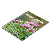 Purple Flowers Notizblock (Linke Seite)