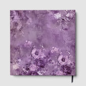 Purple Flowers On a Purple Background Gästebuch (Rückseite)