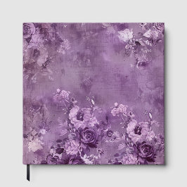 Purple Flowers On a Purple Background Gästebuch