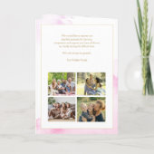 Purple Flowers Order of Service Folded Program Programm (Rückseite)