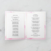 Purple Flowers Order of Service Folded Program Programm (Innenseite)